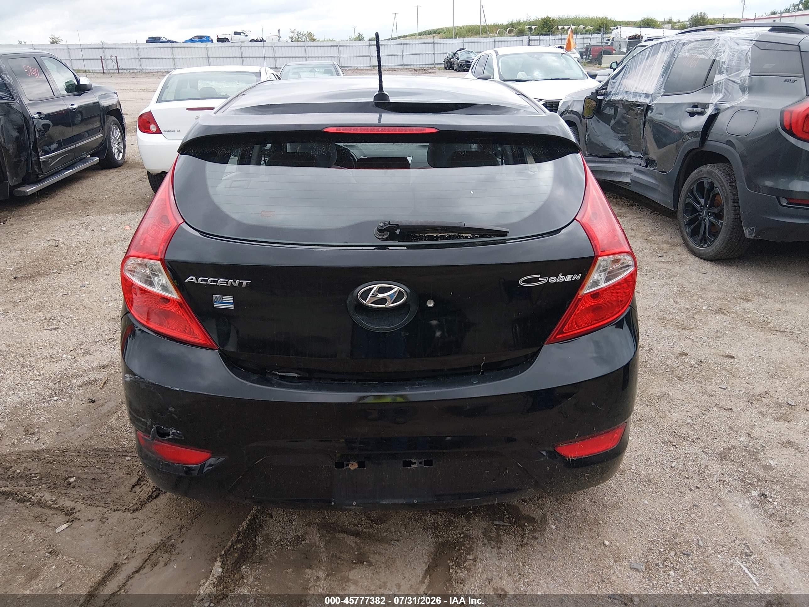 2012 Hyundai Accent Se Black vin: KMHCU5AE7CU017508