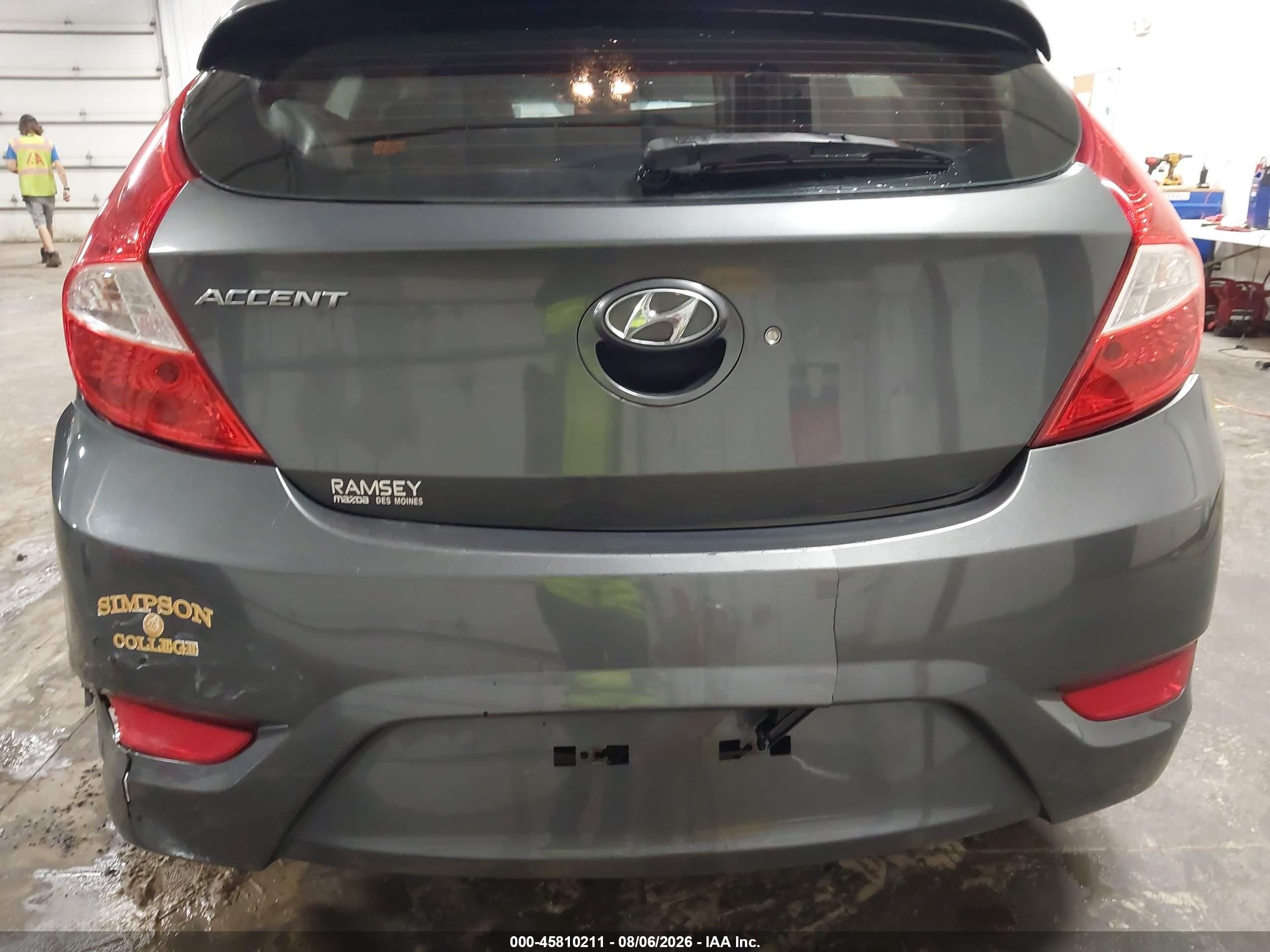 2012 Hyundai Accent Se Gray vin: KMHCU5AE7CU017878