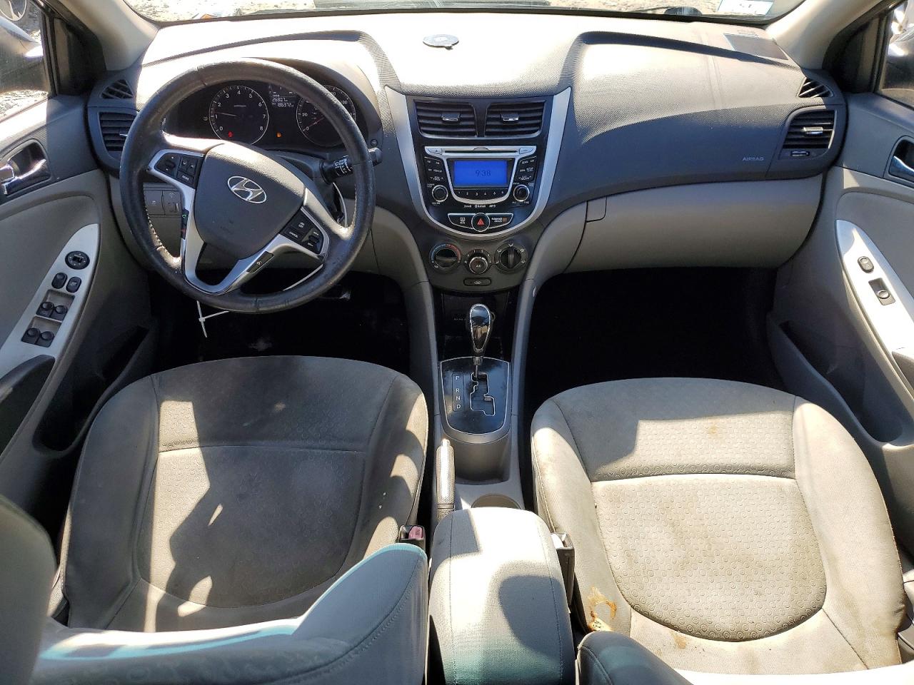 2012 Hyundai Accent Se Black vin: KMHCU5AE7CU032543