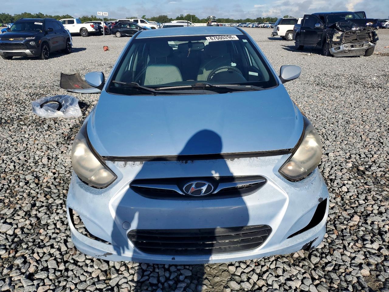 2012 Hyundai Accent Se Blue vin: KMHCU5AE7CU040982