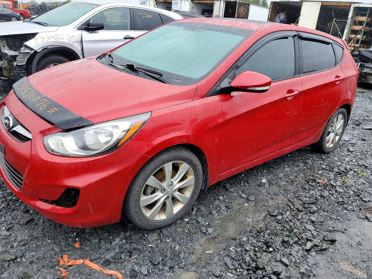 2012 Hyundai Accent Se Red vin: KMHCU5AE7CU053361