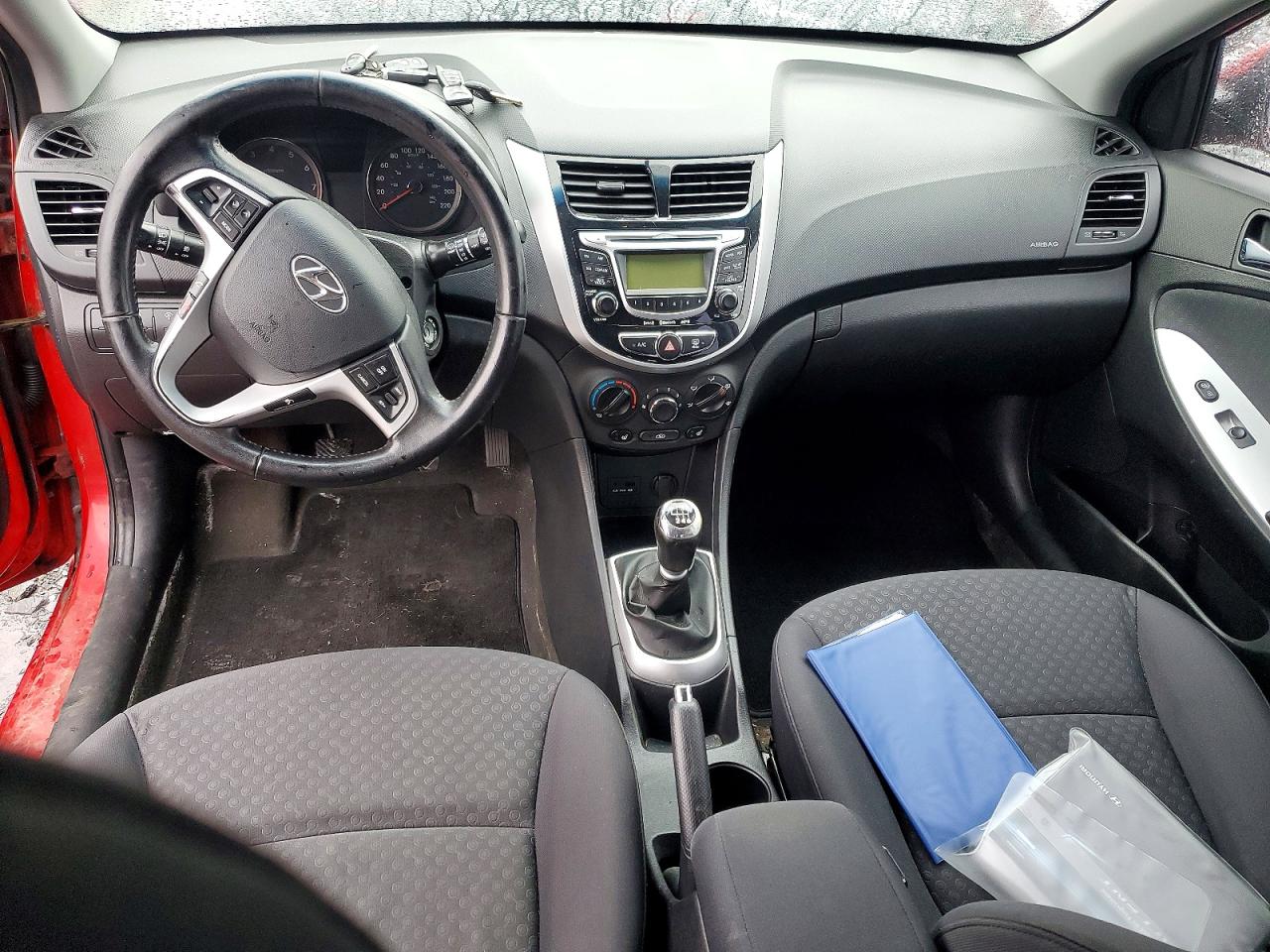 2012 Hyundai Accent Se Red vin: KMHCU5AE7CU053361