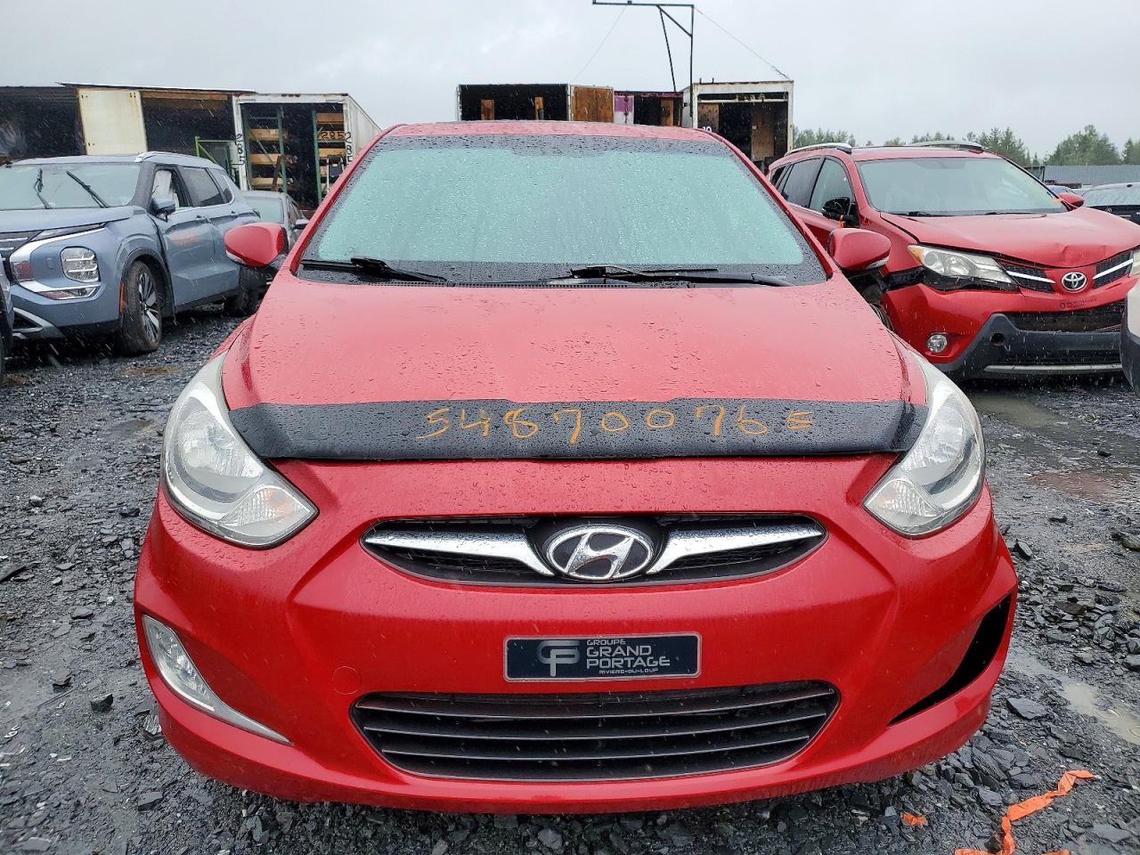 2012 Hyundai Accent Se Red vin: KMHCU5AE7CU053361