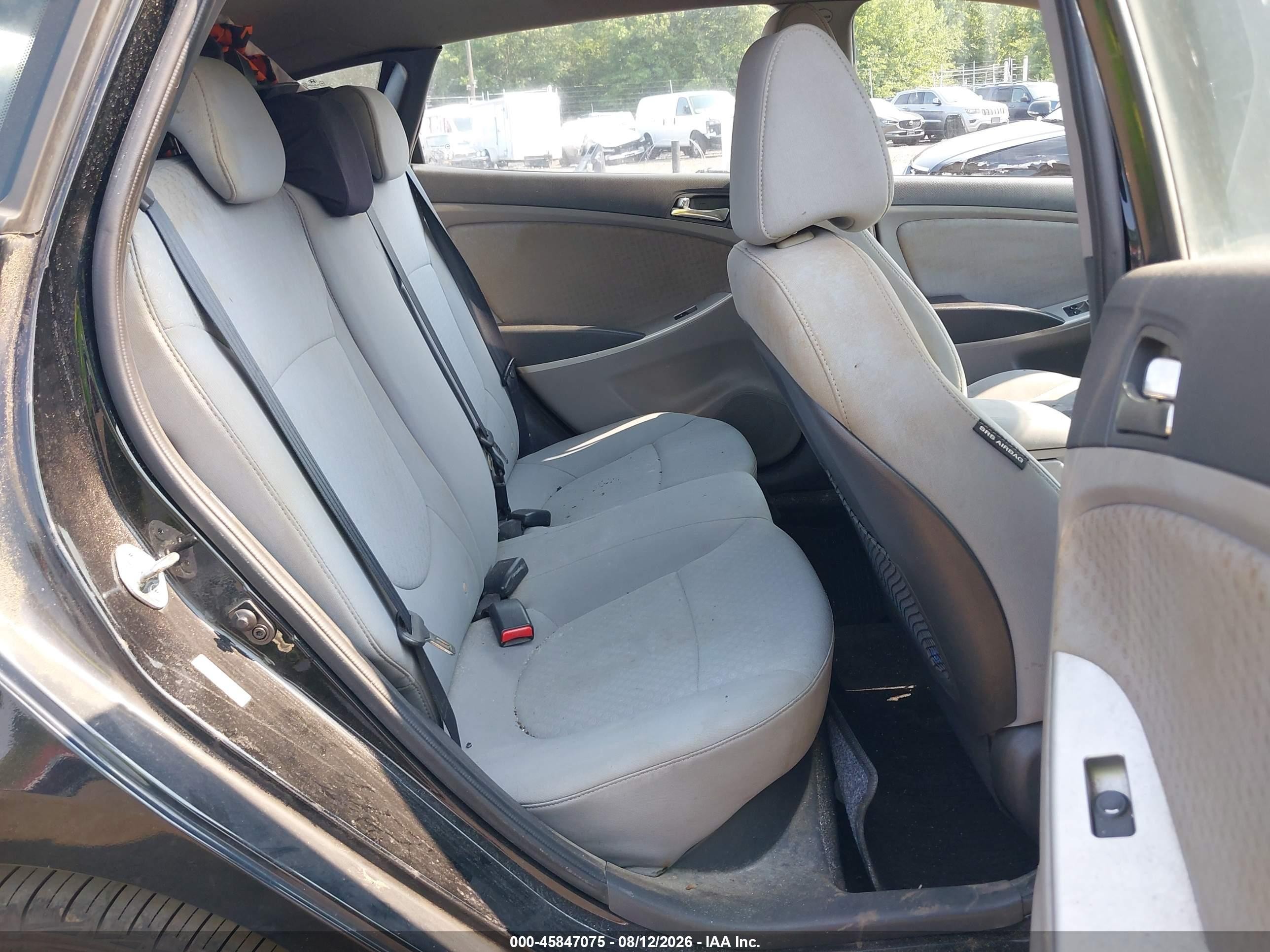 2013 Hyundai Accent Se Черный vin: KMHCU5AE7DU119845