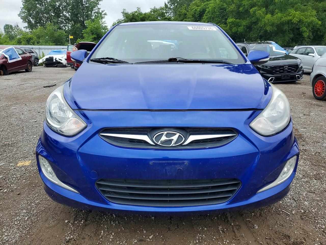 2014 Hyundai Accent Se Blue vin: KMHCU5AE7EU171087
