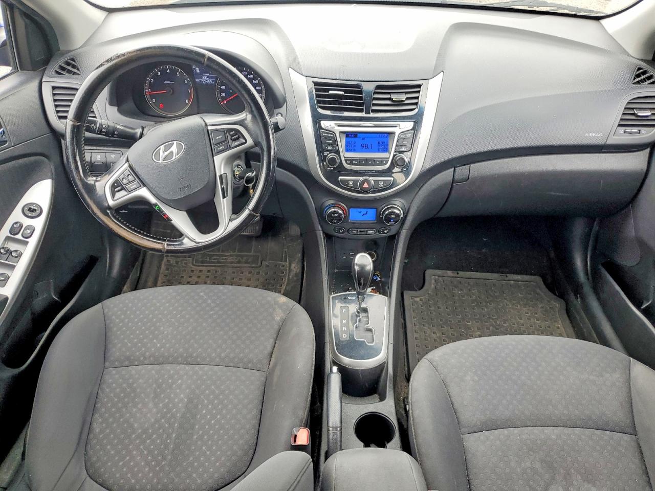 2014 Hyundai Accent Se Blue vin: KMHCU5AE7EU171087