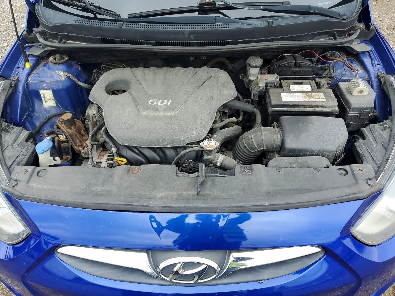 2014 Hyundai Accent Se Blue vin: KMHCU5AE7EU171087