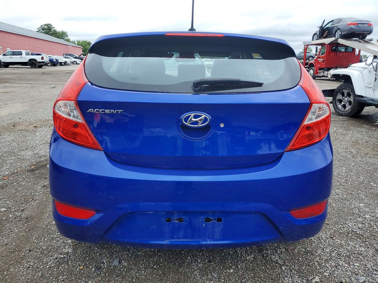 2014 Hyundai Accent Se Blue vin: KMHCU5AE7EU171087