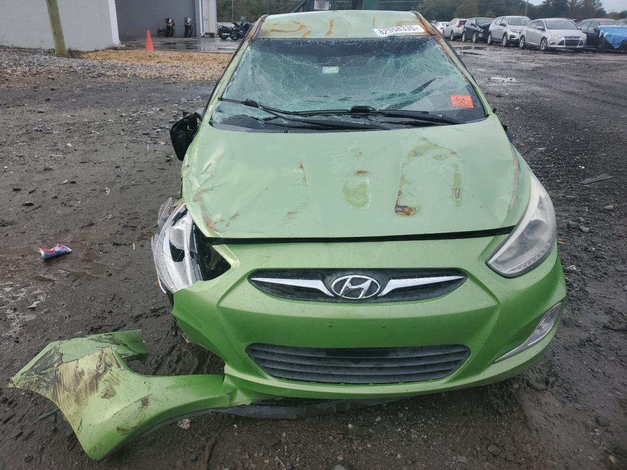 2014 Hyundai Accent Gls Green vin: KMHCU5AE7EU178251
