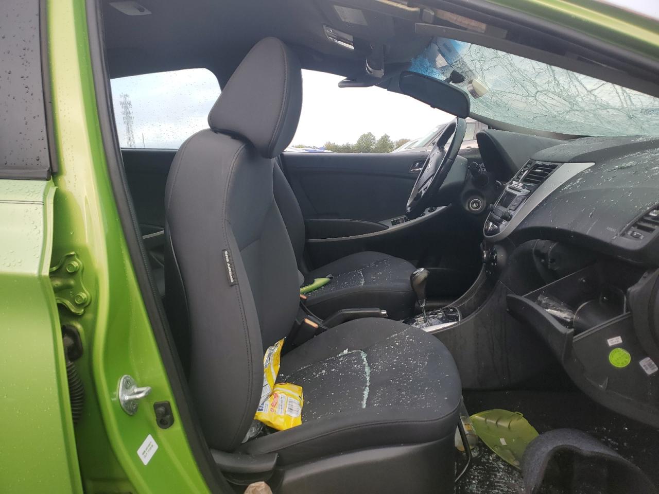 2014 Hyundai Accent Gls Green vin: KMHCU5AE7EU178251