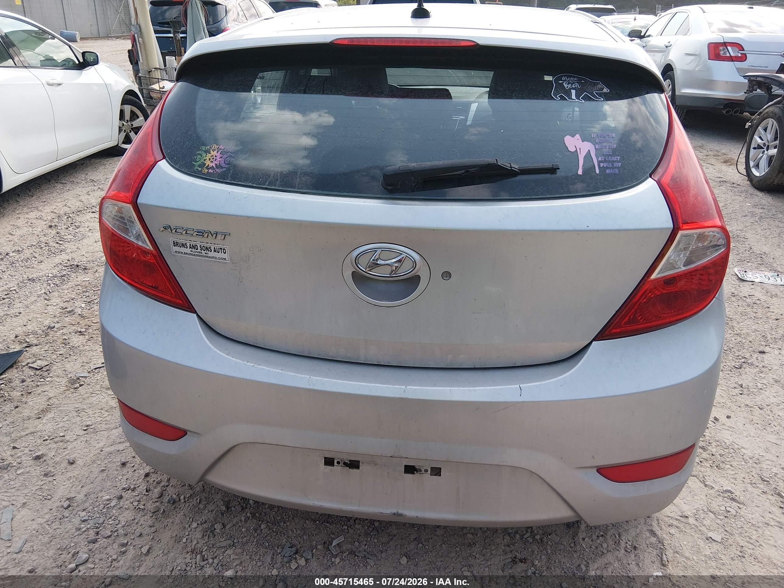 2012 Hyundai Accent Se Silver vin: KMHCU5AE8CU004573