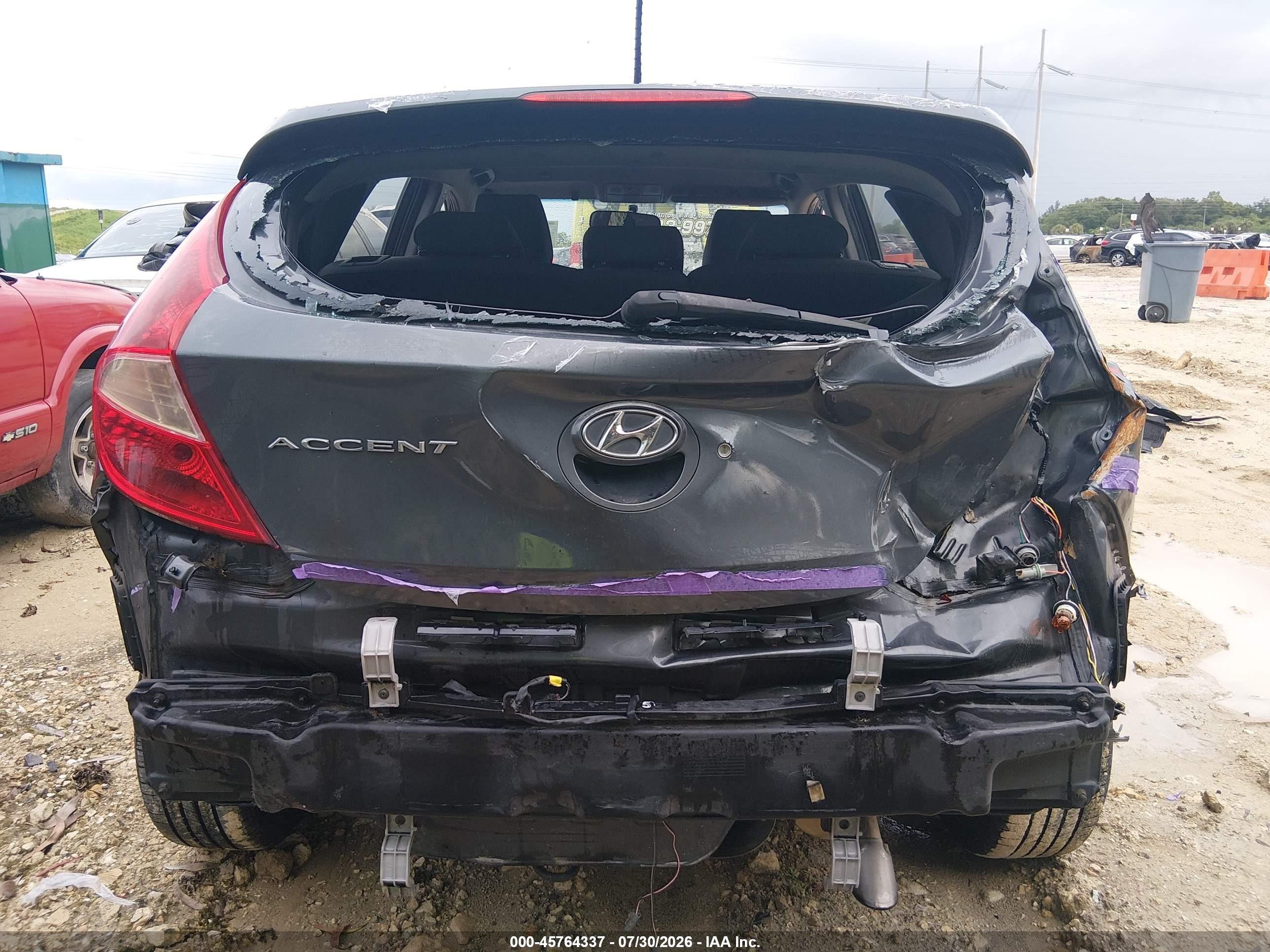 2012 Hyundai Accent Se Серый vin: KMHCU5AE8CU004881