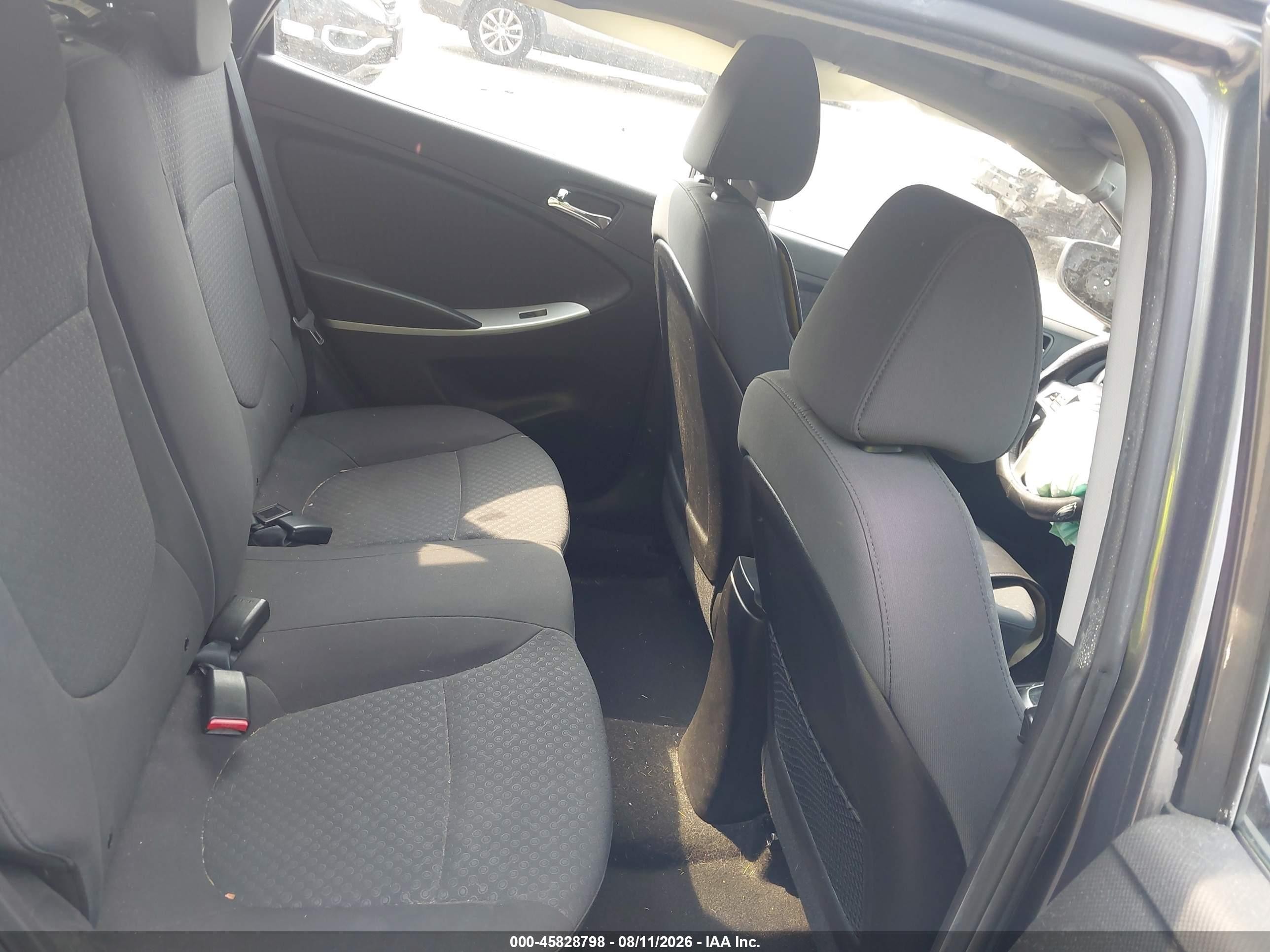 2012 Hyundai Accent Se Gray vin: KMHCU5AE8CU026198