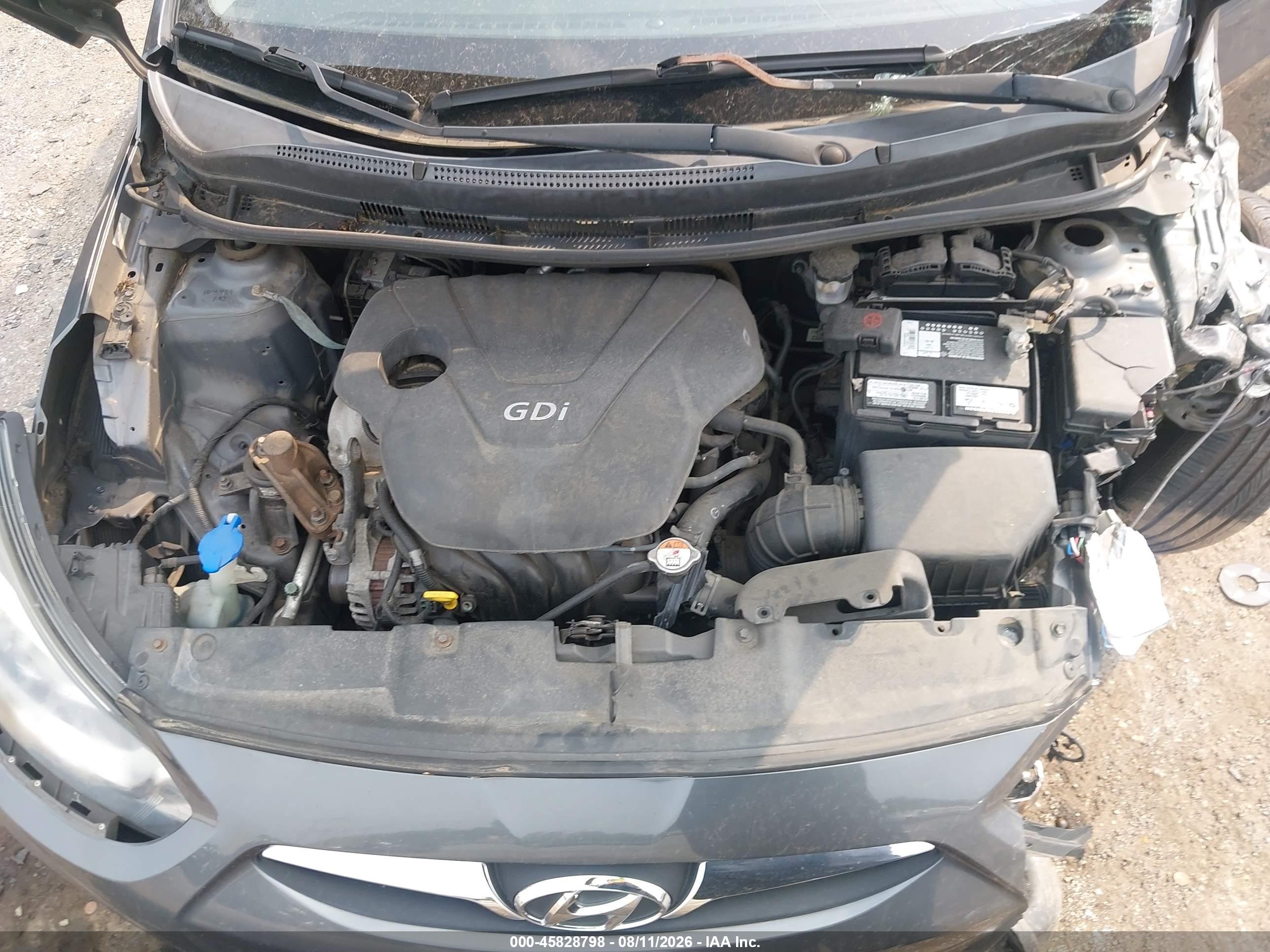 2012 Hyundai Accent Se Gray vin: KMHCU5AE8CU026198