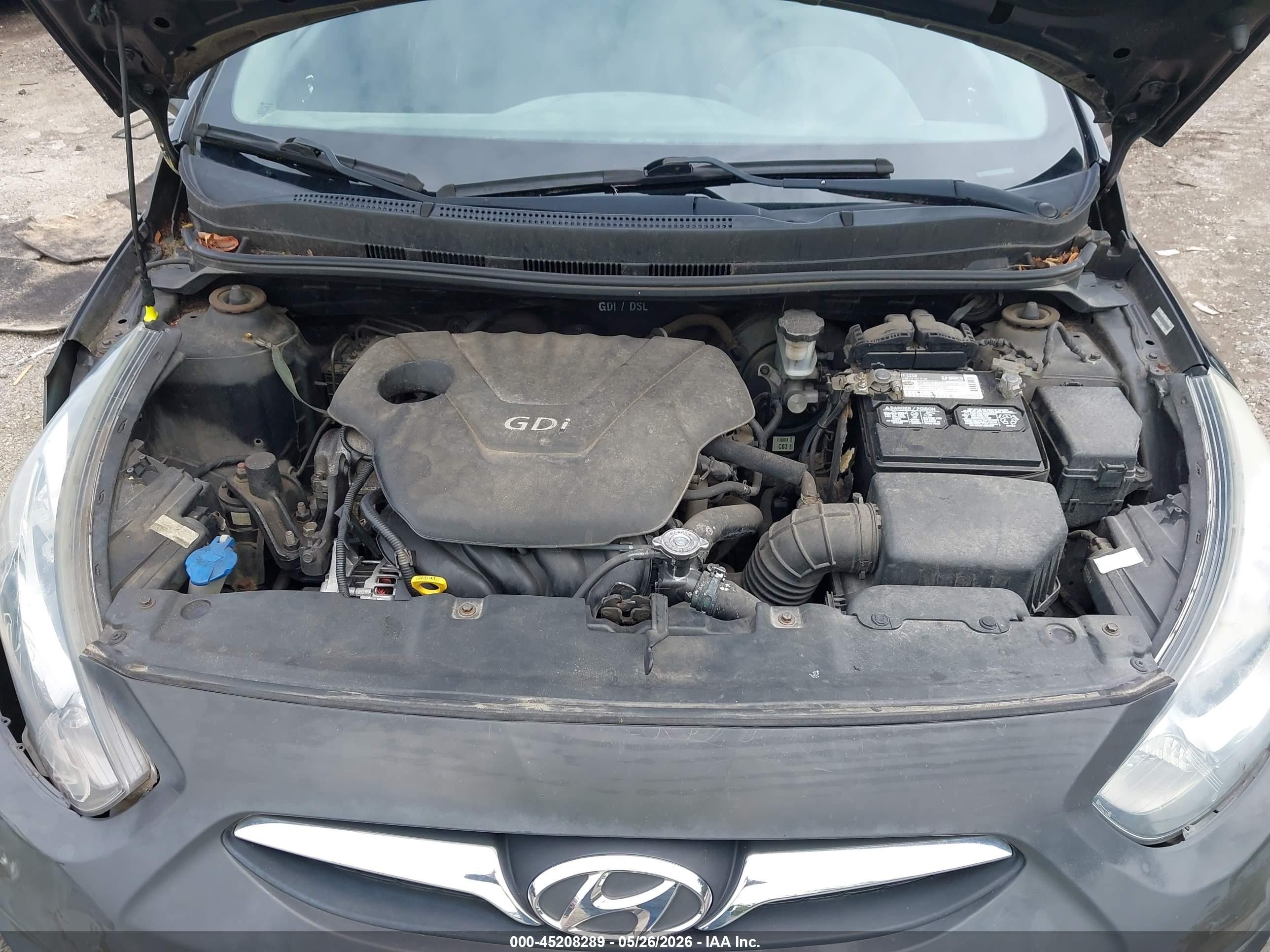 2012 Hyundai Accent Se Black vin: KMHCU5AE8CU039680