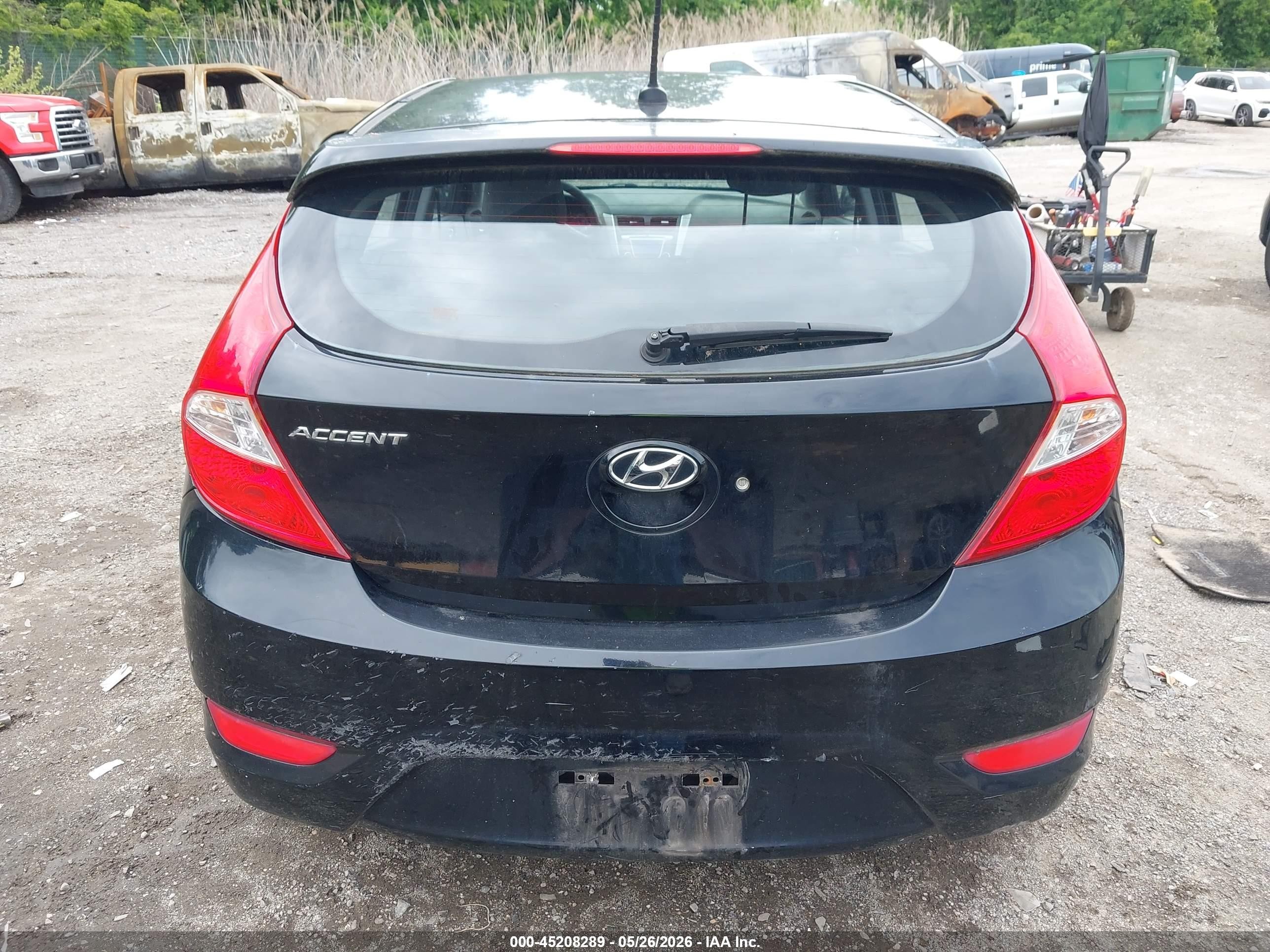 2012 Hyundai Accent Se Black vin: KMHCU5AE8CU039680