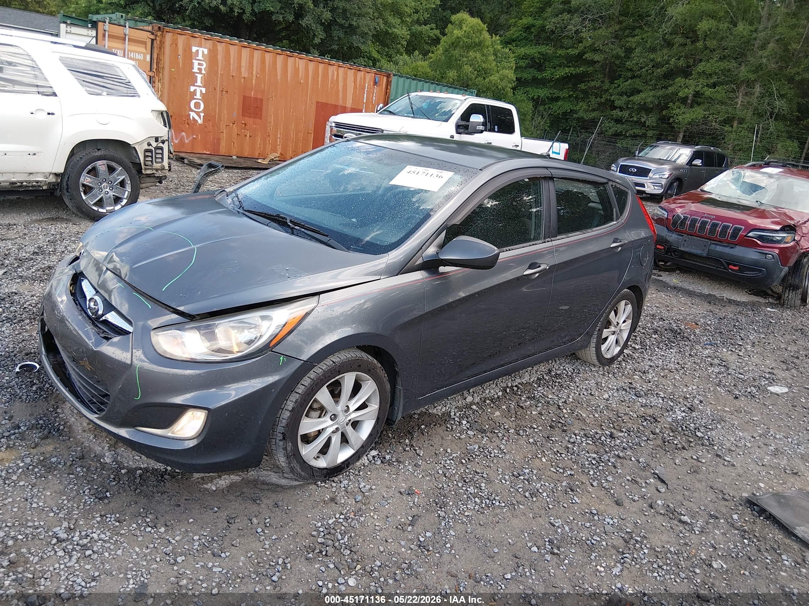 2012 Hyundai Accent Se Black vin: KMHCU5AE8CU041932