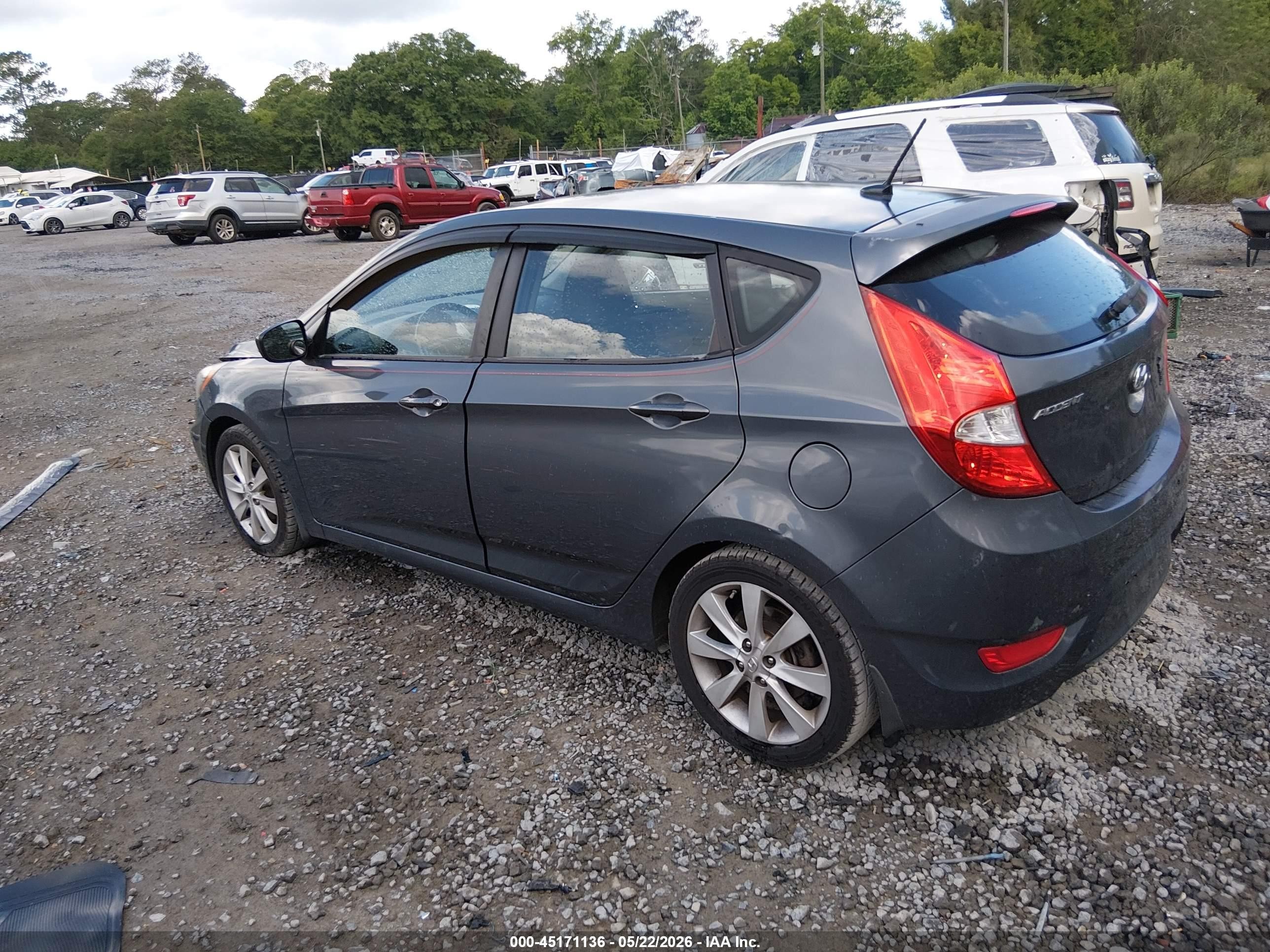 2012 Hyundai Accent Se Black vin: KMHCU5AE8CU041932