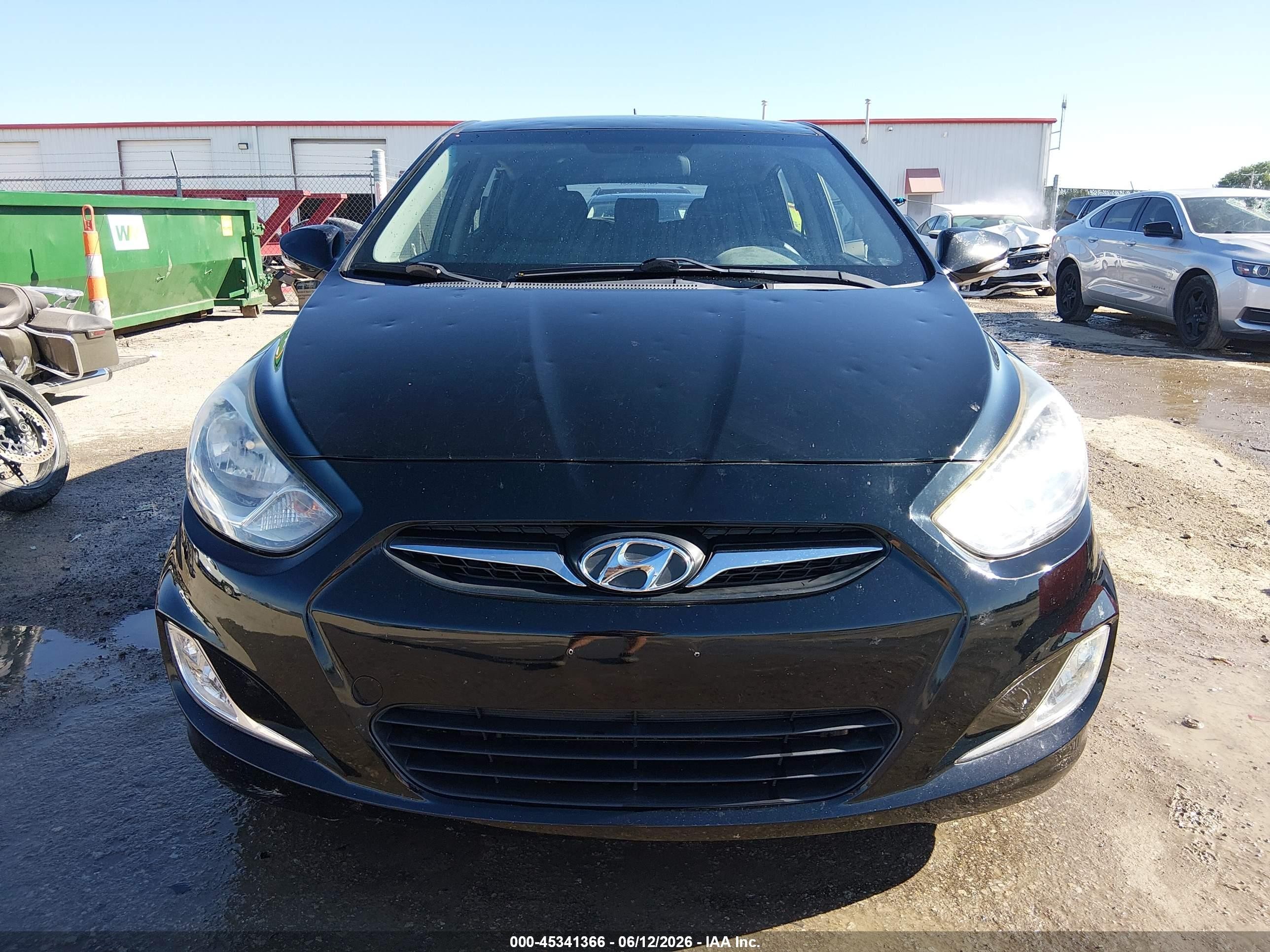 2013 Hyundai Accent Se Black vin: KMHCU5AE8DU078321