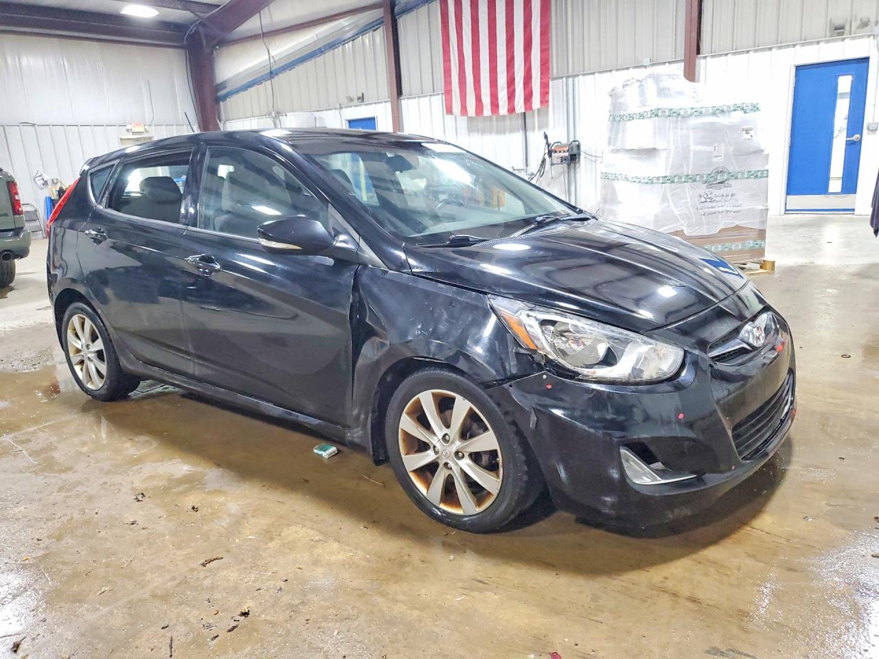 2013 Hyundai Accent Se Black vin: KMHCU5AE8DU085740