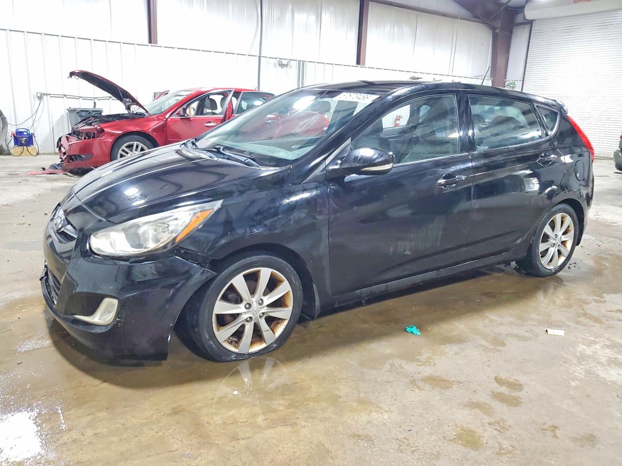 2013 Hyundai Accent Se Black vin: KMHCU5AE8DU085740