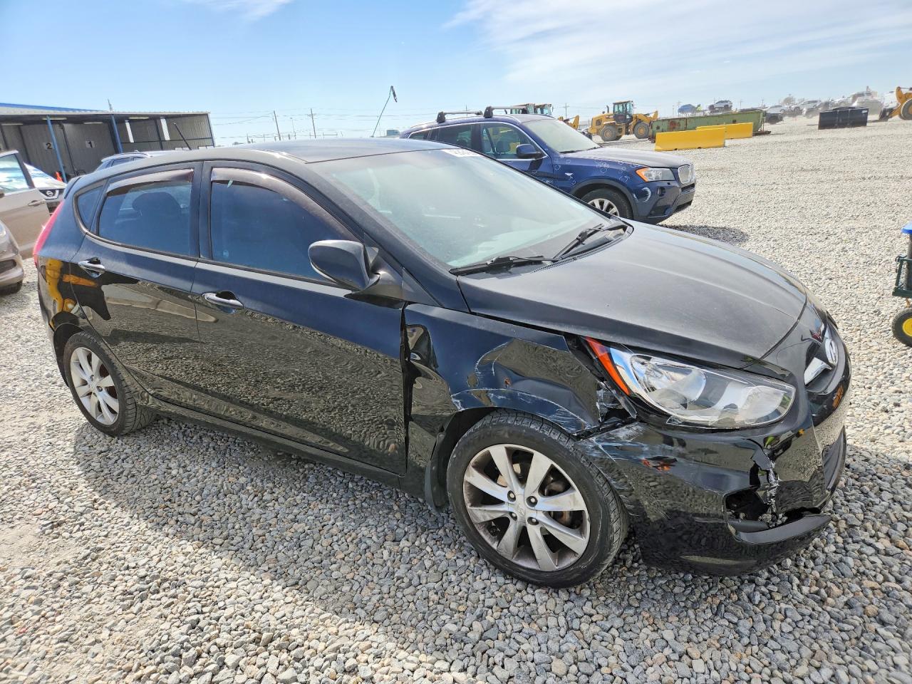 2013 Hyundai Accent Se Black vin: KMHCU5AE8DU086757
