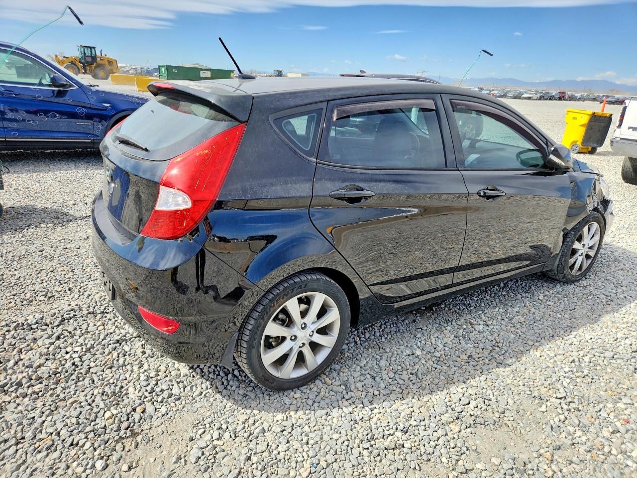 2013 Hyundai Accent Se Black vin: KMHCU5AE8DU086757