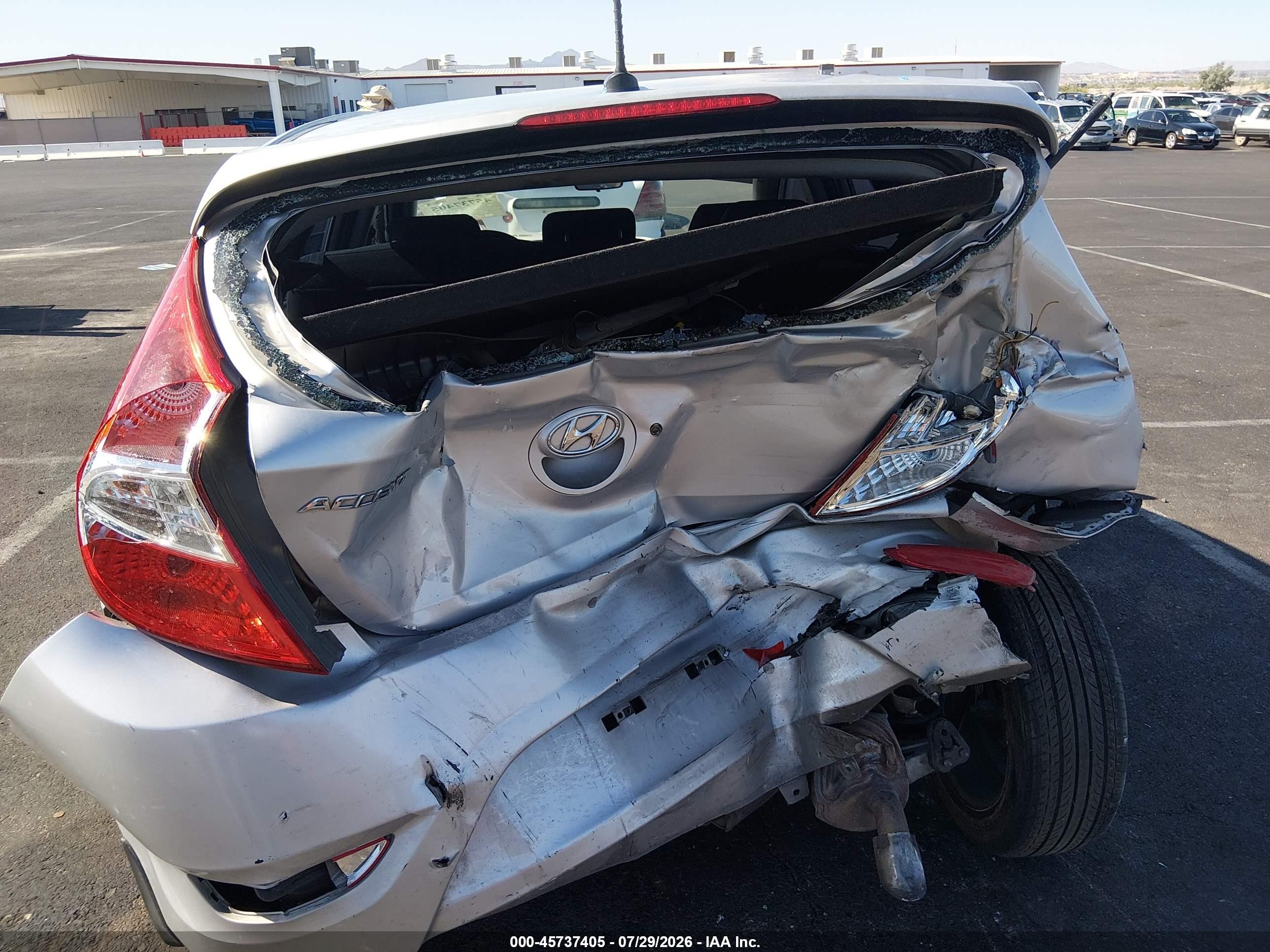2013 Hyundai Accent Se Silver vin: KMHCU5AE8DU111558