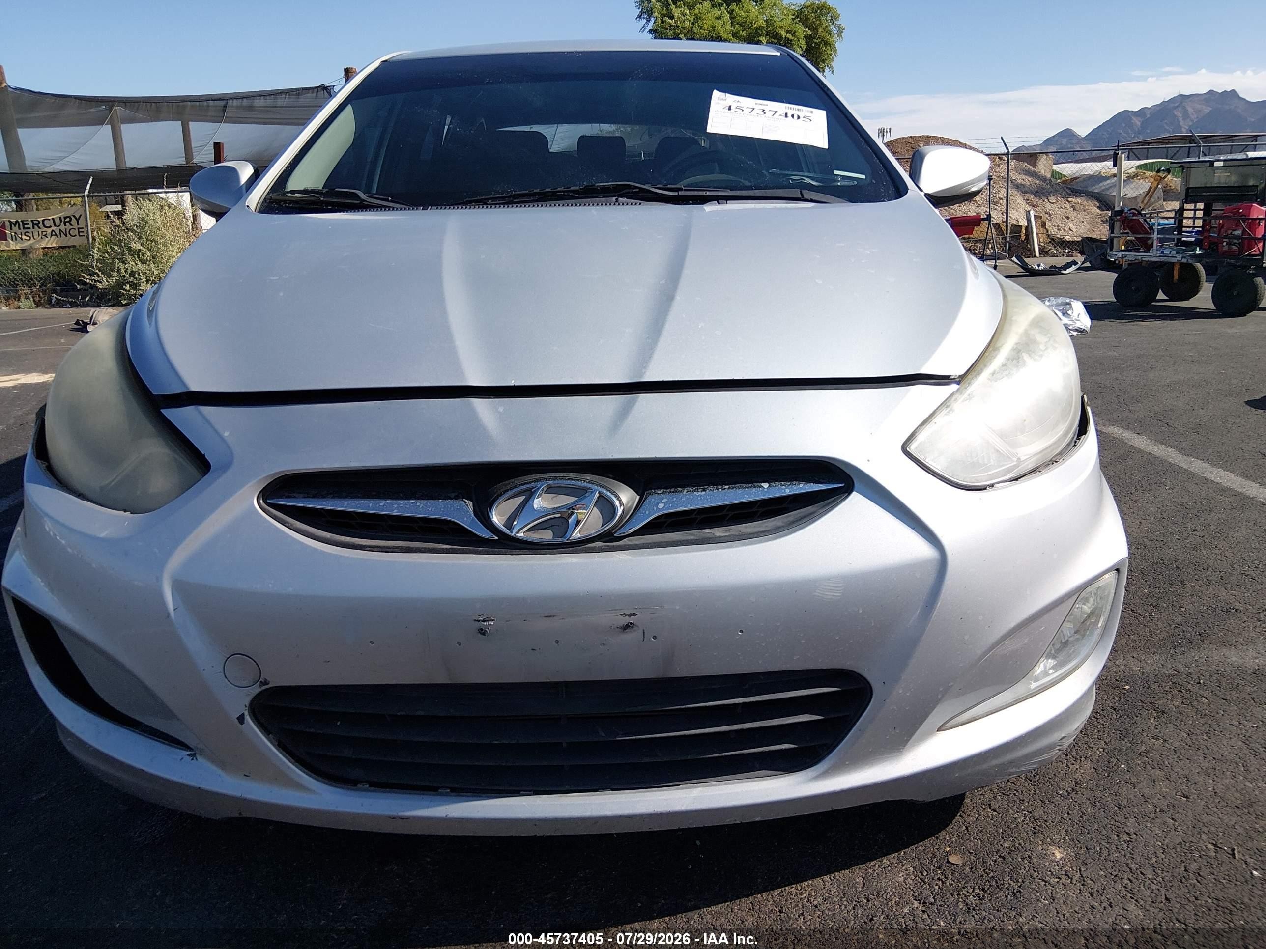 2013 Hyundai Accent Se Silver vin: KMHCU5AE8DU111558