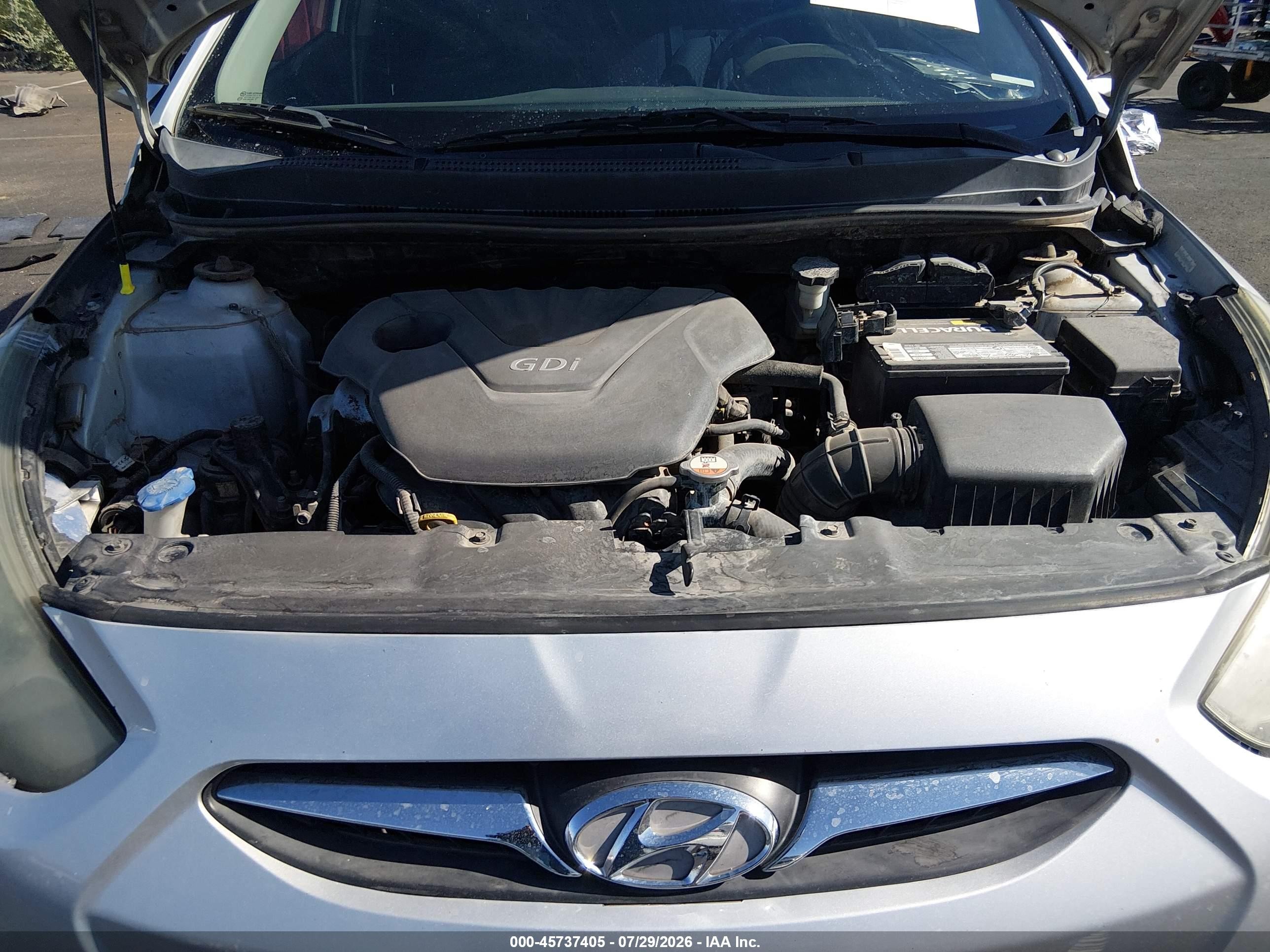 2013 Hyundai Accent Se Silver vin: KMHCU5AE8DU111558