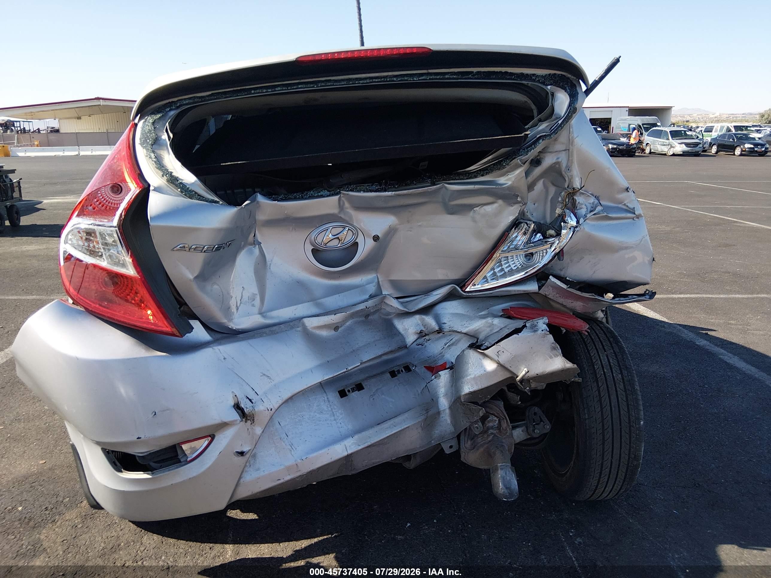 2013 Hyundai Accent Se Silver vin: KMHCU5AE8DU111558