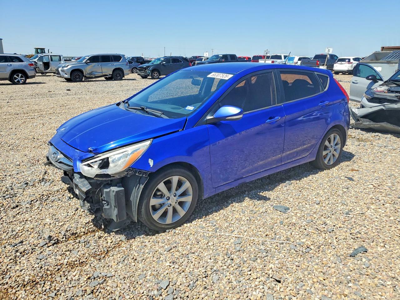 2014 Hyundai Accent Se Blue vin: KMHCU5AE8EU171583