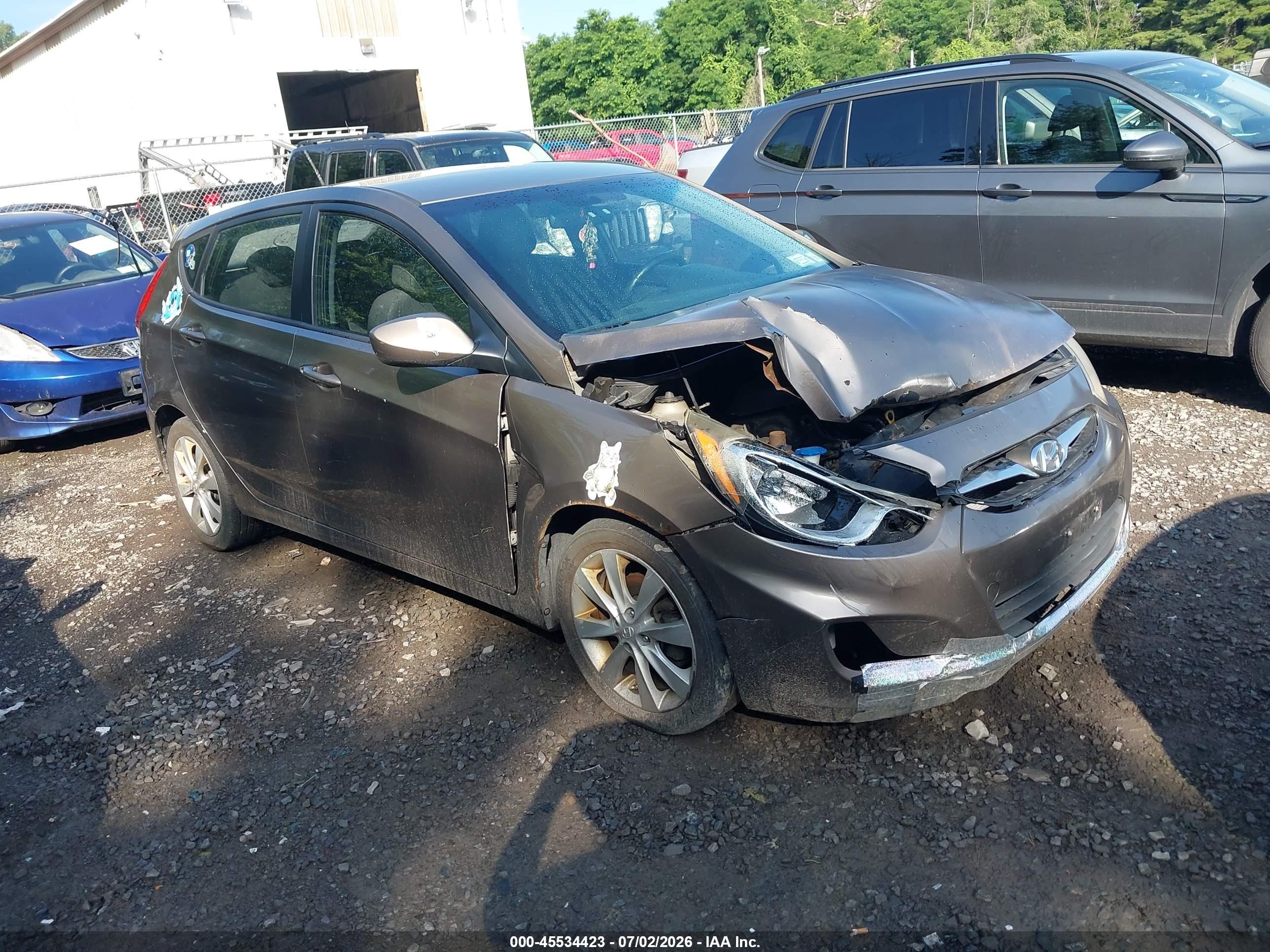 2012 Hyundai Accent Se Brown vin: KMHCU5AE9CU012519