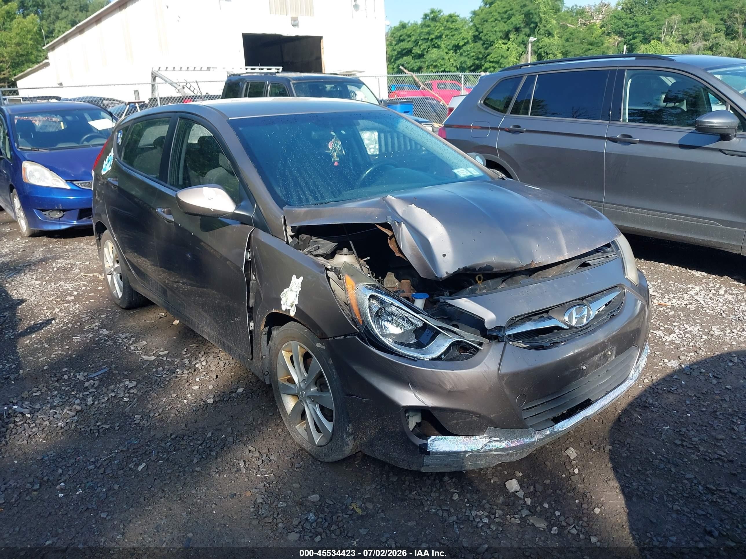 2012 Hyundai Accent Se Brown vin: KMHCU5AE9CU012519