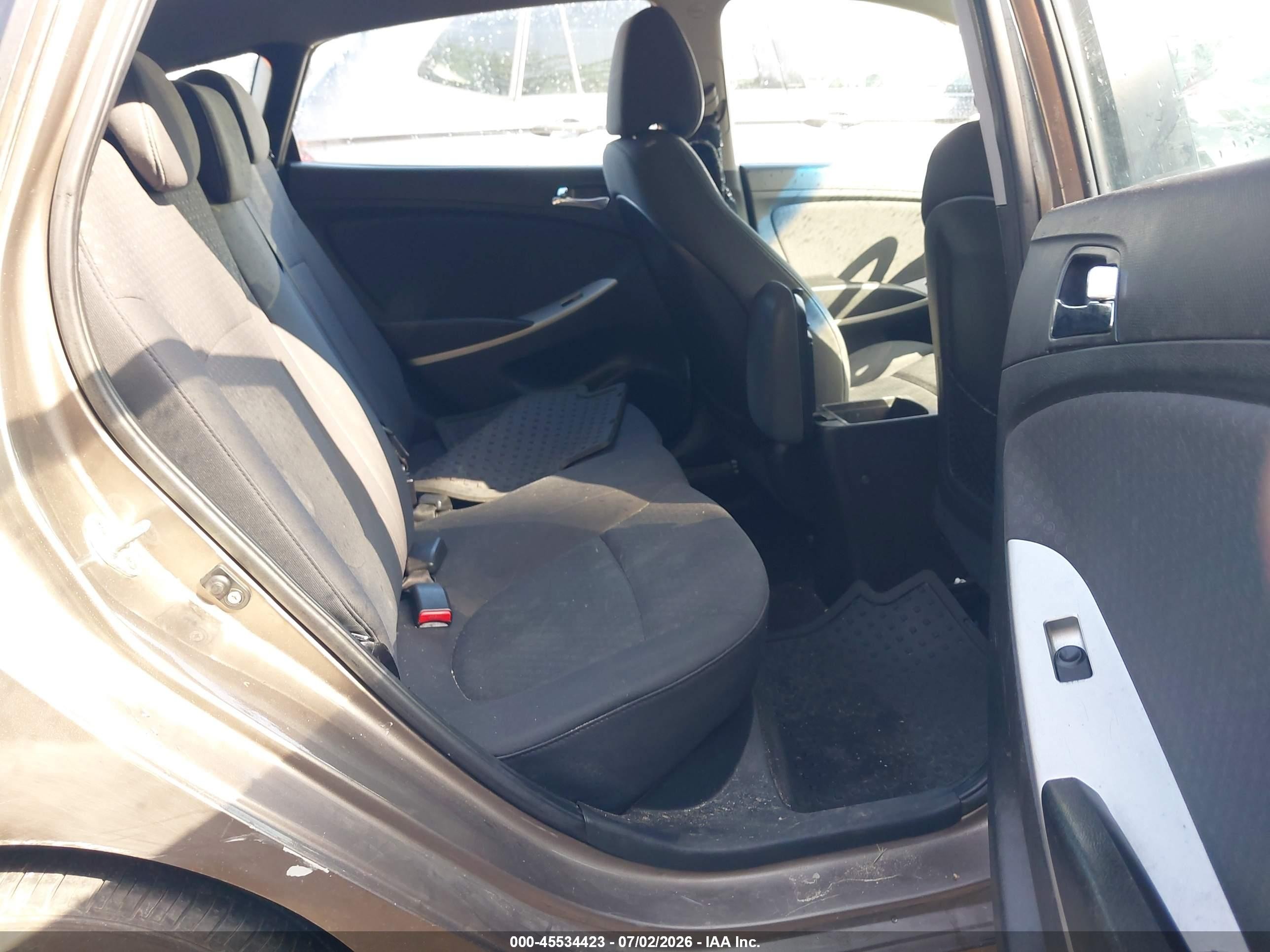 2012 Hyundai Accent Se Brown vin: KMHCU5AE9CU012519
