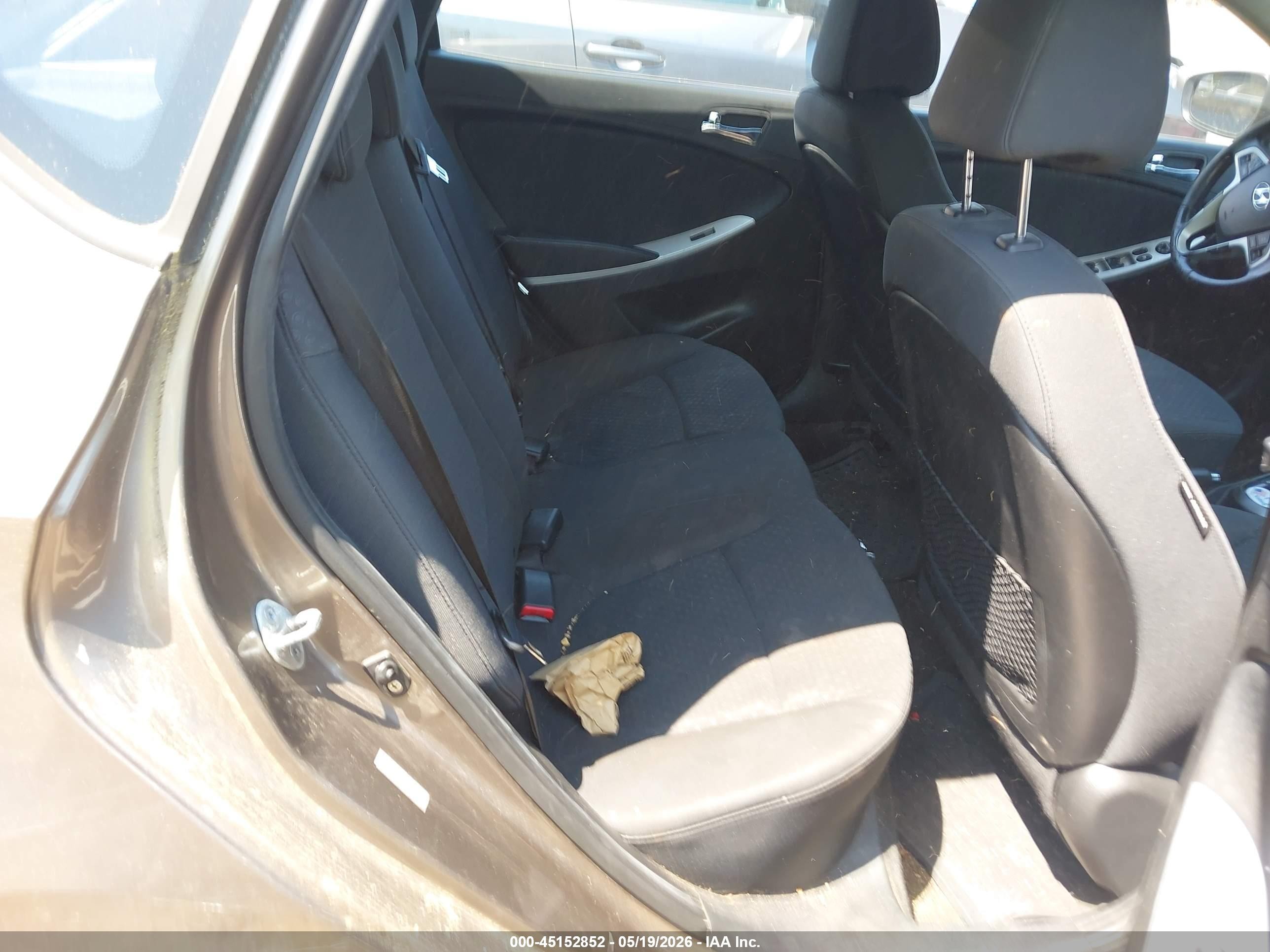 2012 Hyundai Accent Se Brown vin: KMHCU5AE9CU012522