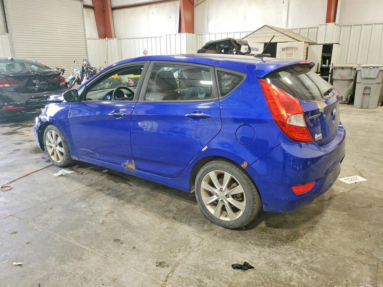 2012 Hyundai Accent Se Blue vin: KMHCU5AE9CU025285
