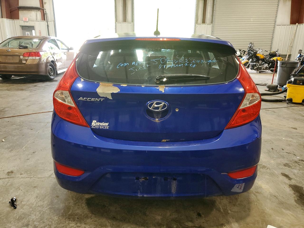 2012 Hyundai Accent Se Blue vin: KMHCU5AE9CU025285