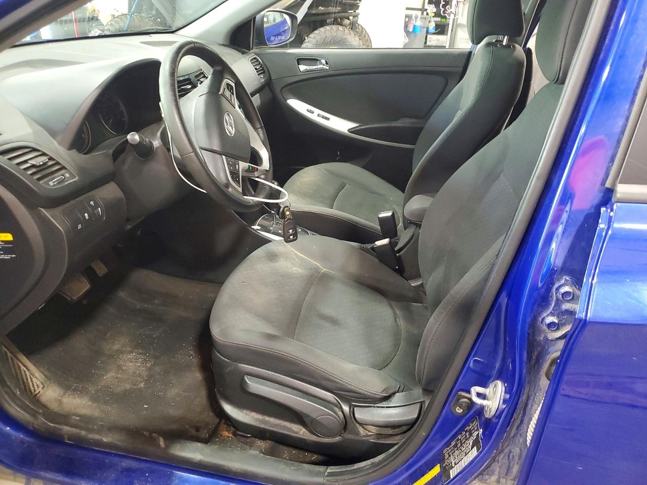 2012 Hyundai Accent Se Blue vin: KMHCU5AE9CU025285