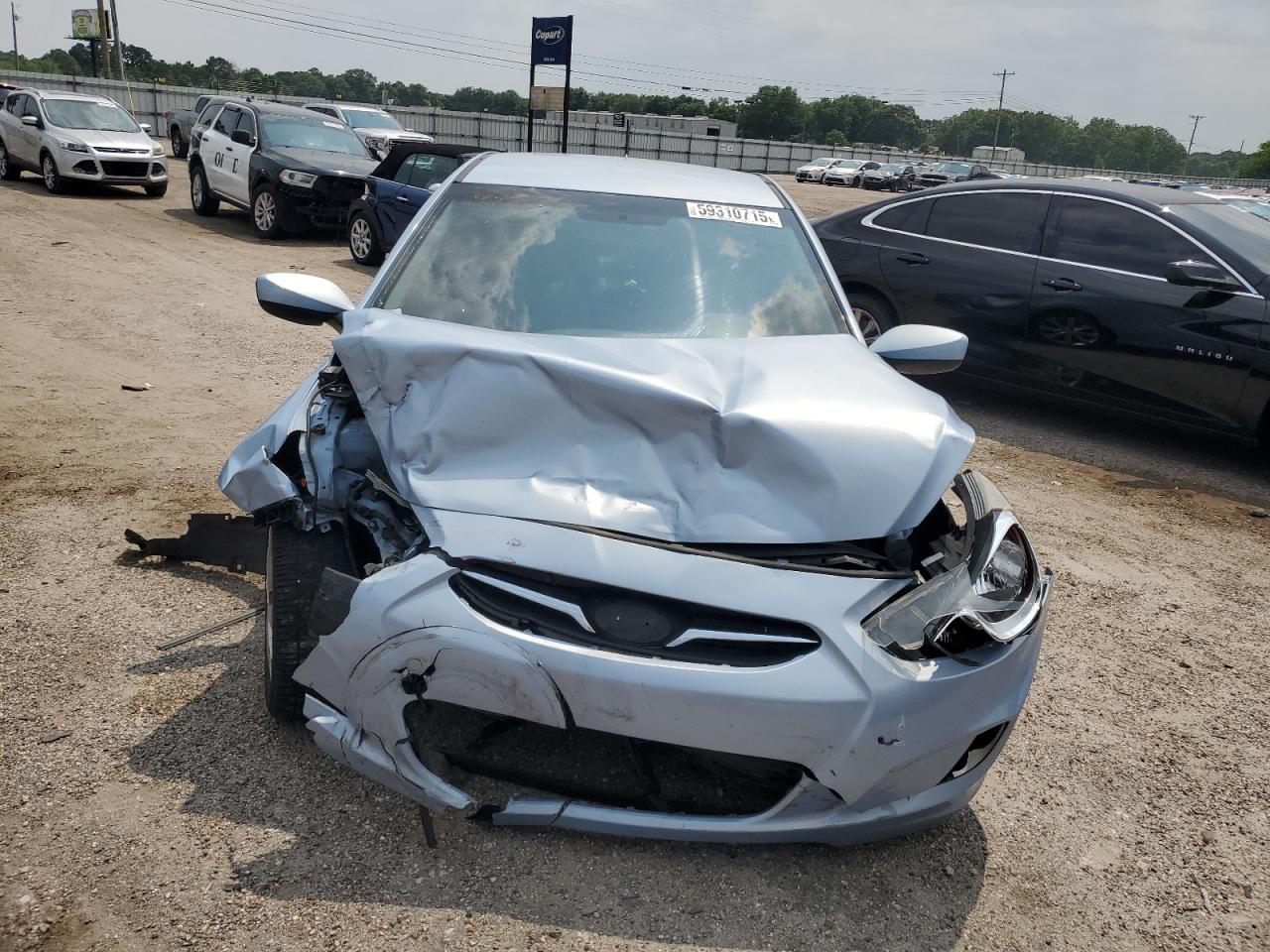 2012 Hyundai Accent Gls Blue vin: KMHCU5AE9CU032849