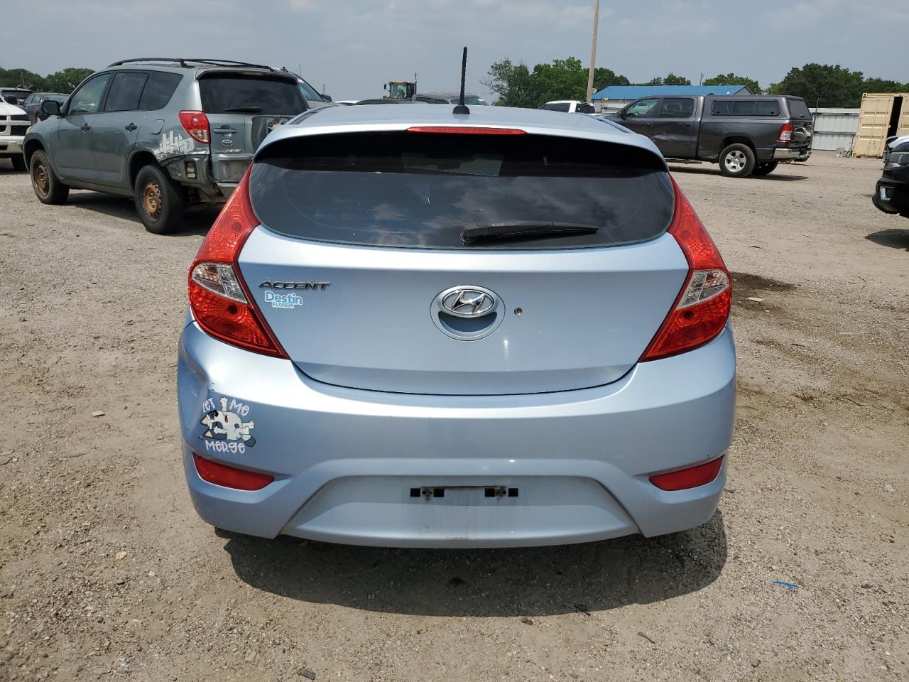 2012 Hyundai Accent Gls Blue vin: KMHCU5AE9CU032849
