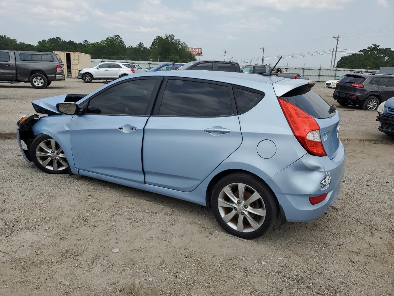 2012 Hyundai Accent Gls Blue vin: KMHCU5AE9CU032849