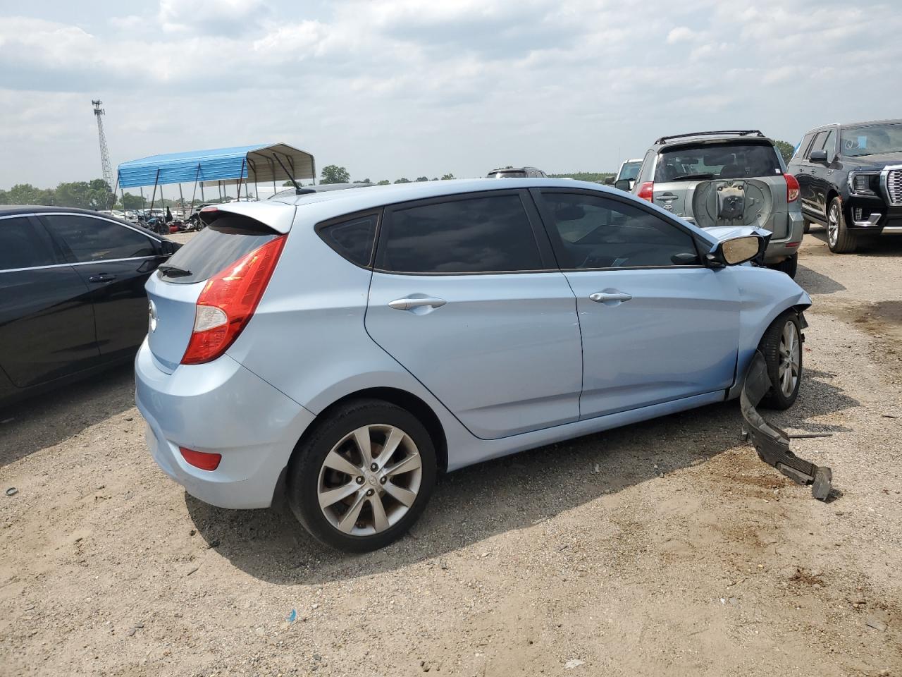 2012 Hyundai Accent Gls Blue vin: KMHCU5AE9CU032849