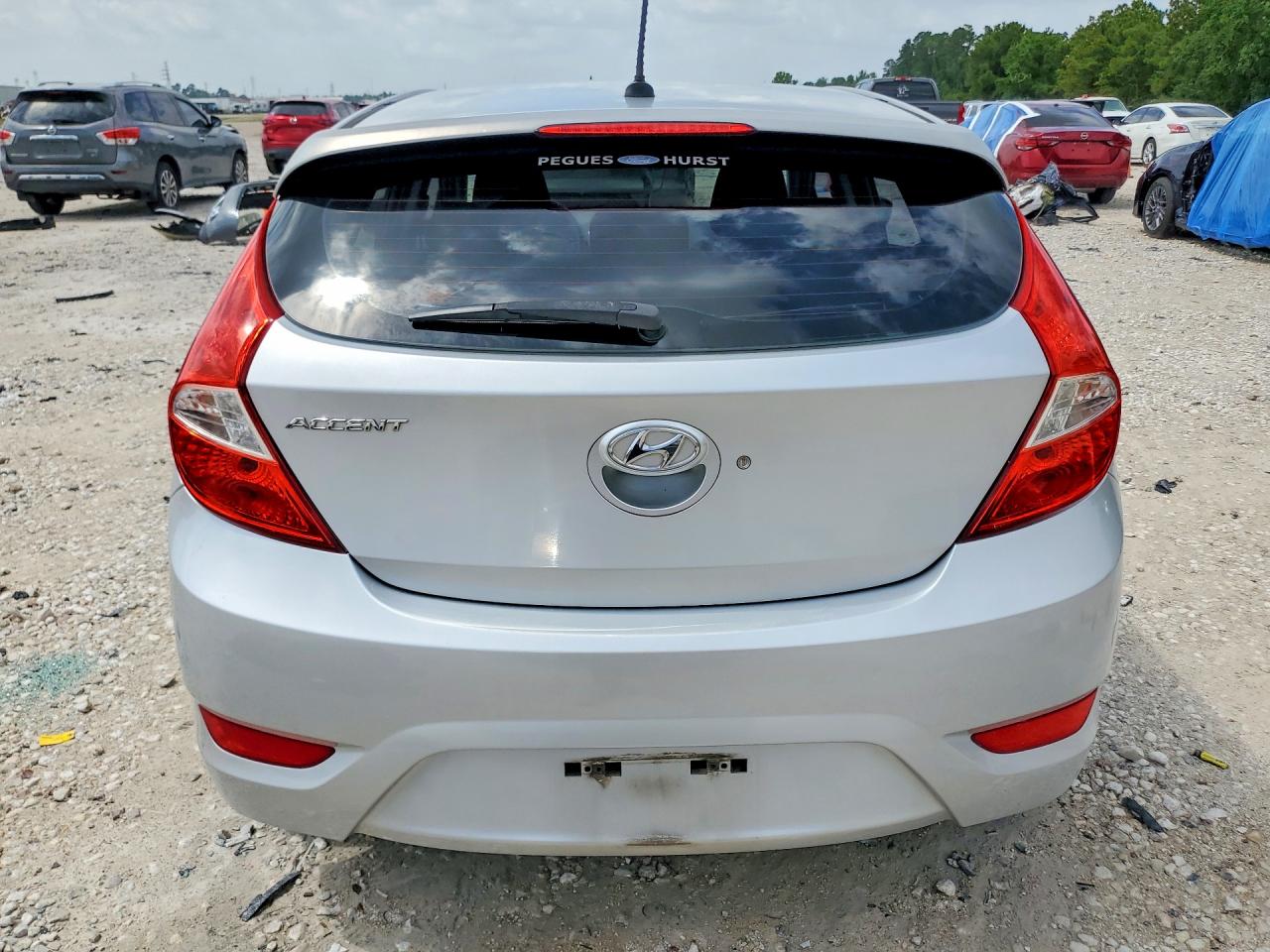 2013 Hyundai Accent Se Silver vin: KMHCU5AE9DU068879