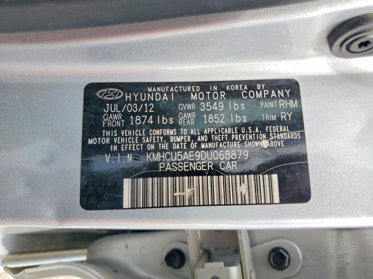 2013 Hyundai Accent Se Silver vin: KMHCU5AE9DU068879