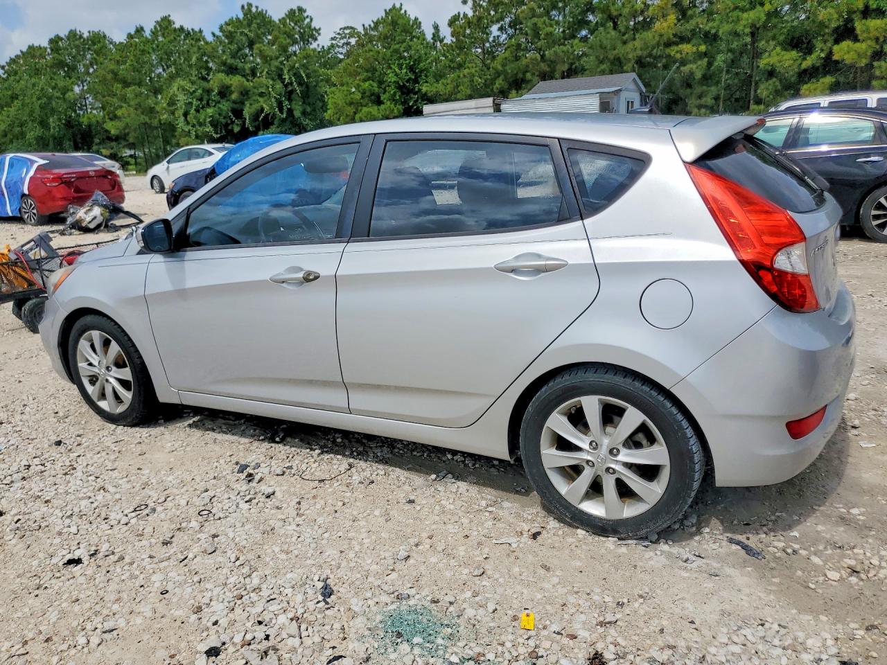 2013 Hyundai Accent Se Silver vin: KMHCU5AE9DU068879