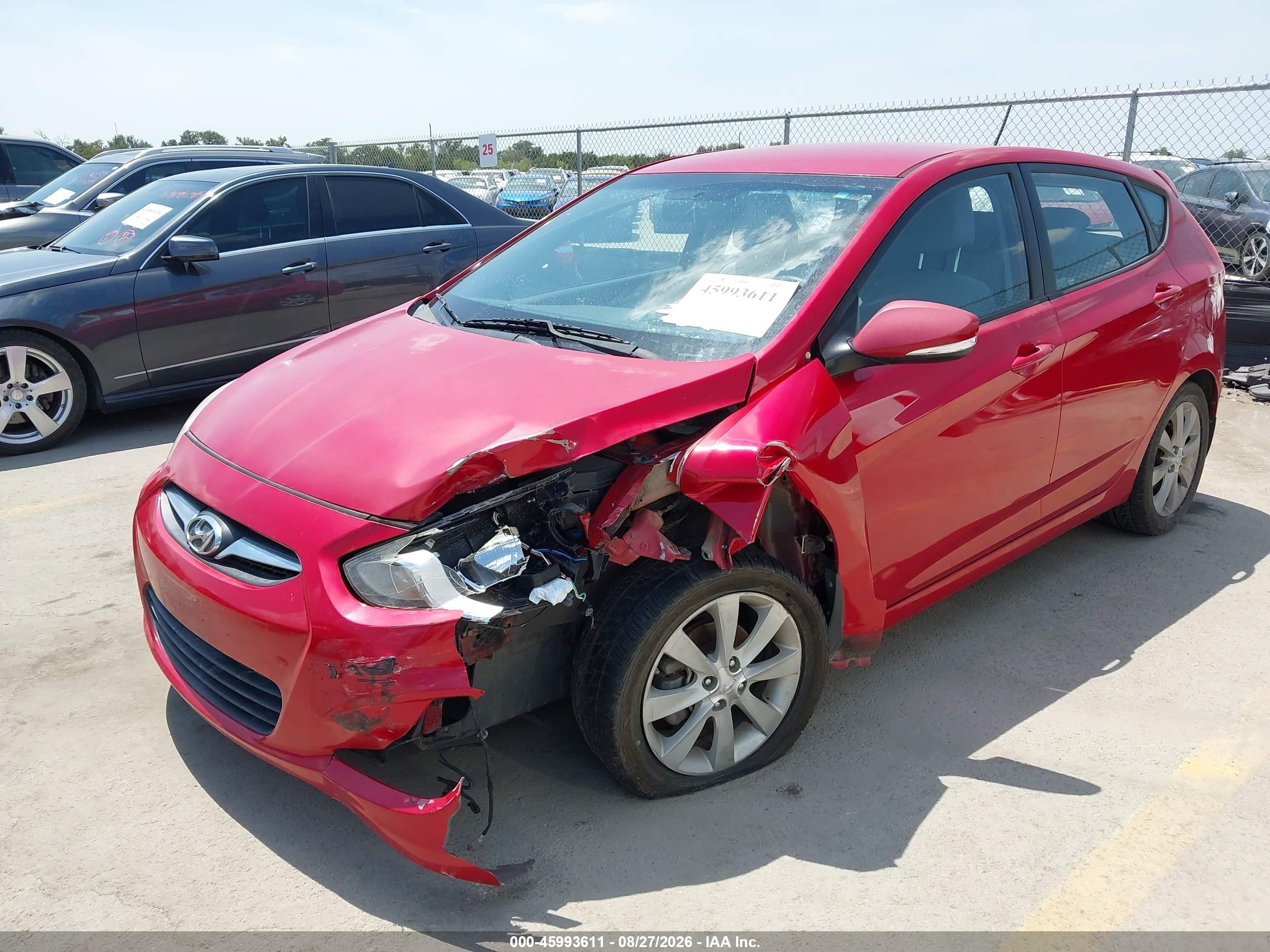 2013 Hyundai Accent Se Красный vin: KMHCU5AE9DU070163