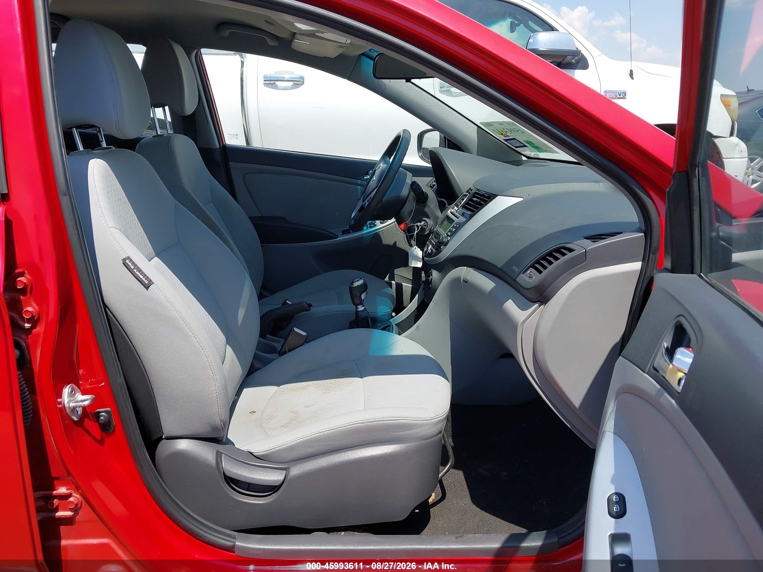 2013 Hyundai Accent Se Красный vin: KMHCU5AE9DU070163