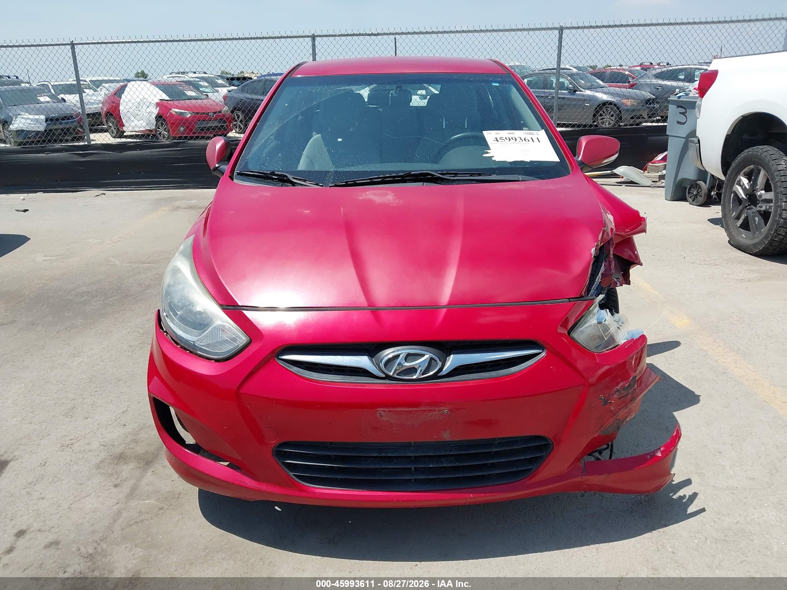 2013 Hyundai Accent Se Красный vin: KMHCU5AE9DU070163