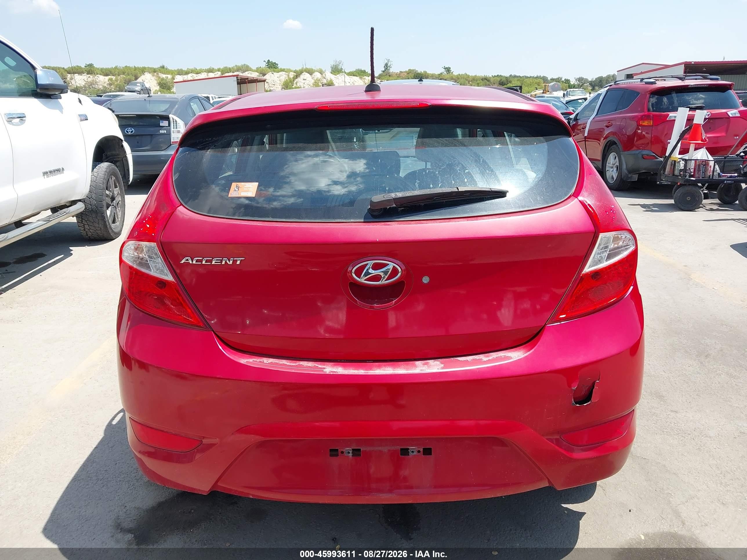 2013 Hyundai Accent Se Красный vin: KMHCU5AE9DU070163